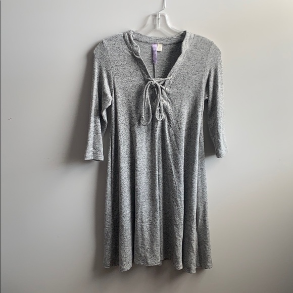 Francesca's Collections Dresses & Skirts - Francesca’s Lace Up Sweater Dress